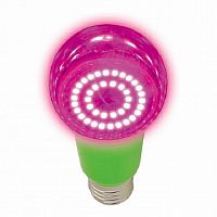 Фито-лампа светодиодная для растений Uniel LED-A60-9W/SP/E27/CL ALM01WH 9Вт 220В А60 картинка 